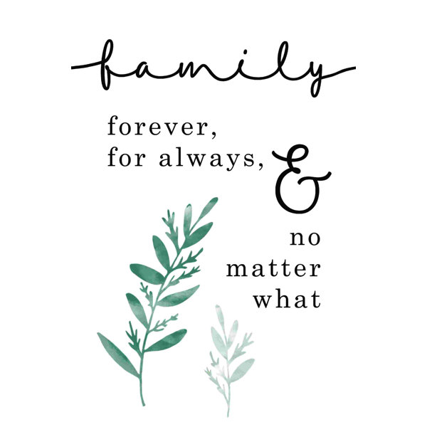 Gracie Oaks Forever For Always Wrapped Canvas Textual Art Wayfair